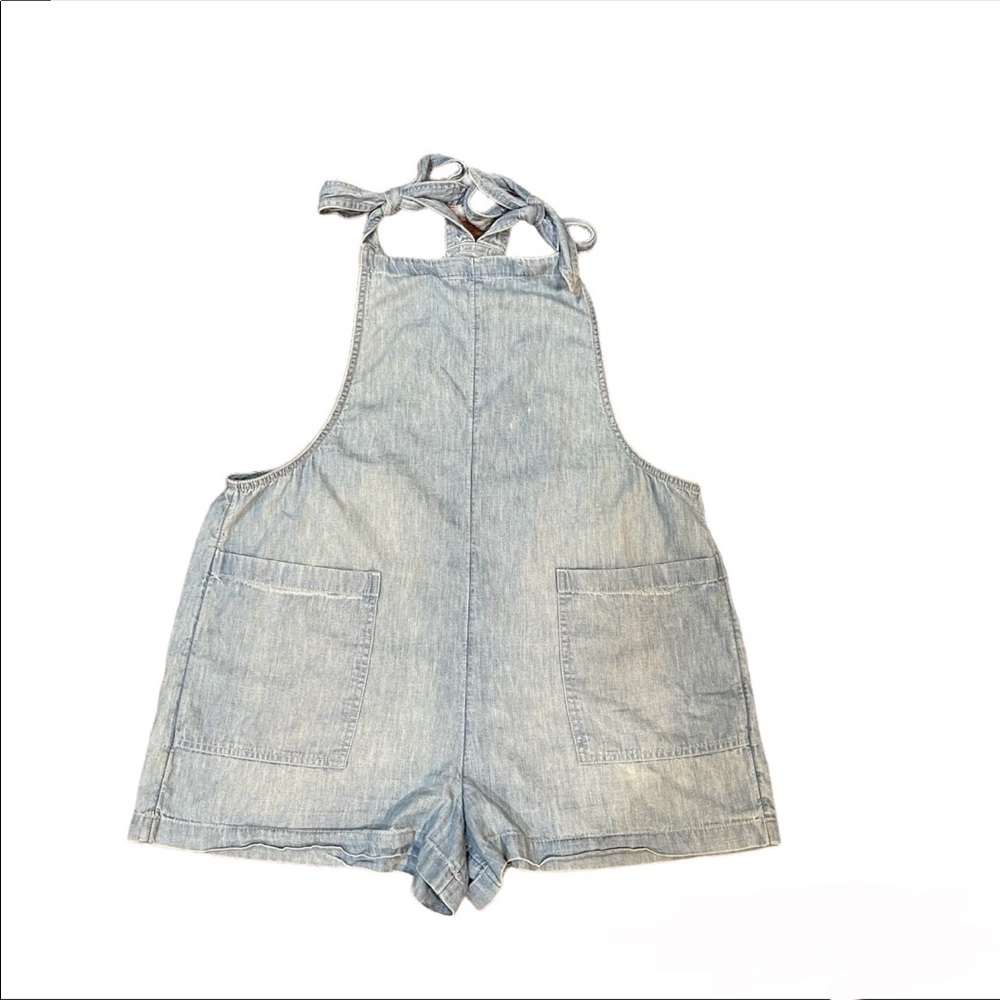 Aerie Denim Overalls Swimsuit Coverup